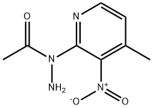 2-(1-Acetylhydrazino)-3-nitro-4-picoline Structure