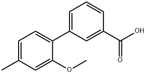2-메톡시-4-메틸비페닐-3-카복실산 구조식 이미지