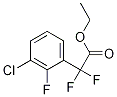 Ethyl 2-(3-chloro-2-fluorophenyl)-2,2-difluoroacetate Structure