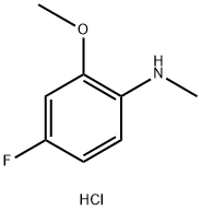 N-메틸4-플루오로-2-메톡시아닐린염산염 구조식 이미지