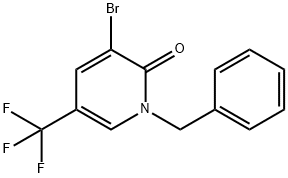 1-Benzyl-3-bromo-5-(trifluoromethyl)pyridin-2(1H)-one 구조식 이미지