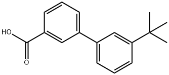 3-tert-Butylbiphenyl-3-carboxylic acid Structure