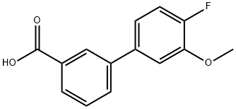 4'-플루오로-3'-메톡시비페닐-3-카르복실산 구조식 이미지