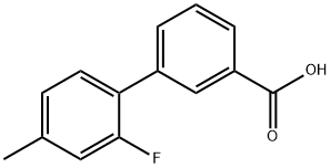 2-Fluoro-4-Methylbiphenyl-3-carboxylic acid Structure