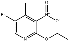 5-브로모-2-에톡시-3-니트로-4-피콜린 구조식 이미지