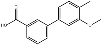 3-메톡시-4-메틸비페닐-3-카복실산 구조식 이미지