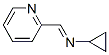 Cyclopropanamine, N-(2-pyridinylmethylene)- (9CI) Structure