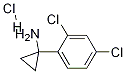 1-(2,4-dichlorophenyl)cyclopropanaMine hydrochloride Structure
