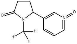 1-(Methyl-d3)-5-(3-pyridinyl)-2-pyrrolidinone N-Oxide Structure
