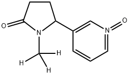 1-(Methyl-d3)-5-(3-pyridinyl)-2-pyrrolidinone N-Oxide 구조식 이미지