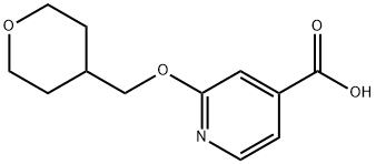 2-(Oxan-4-ylmethoxy)pyridine-4-carboxylic acid Structure