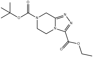 7-tert-butyl 3-ethyl 5,6-dihydro-[1,2,4]triazolo[4,3-a]pyrazine-3,7(8H)-dicarboxylate Structure