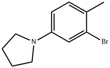 1-(3-Bromo-4-methylphenyl)pyrrolidine Structure