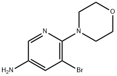 5-AMino-3-broMo-2-Morpholinopyridine Structure