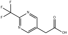 2-(Trifluoromethyl)-5-pyrimidineacetic Acid  Structure