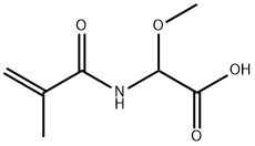 Acetic  acid,  methoxy[(2-methyl-1-oxo-2-propenyl)amino]-  (9CI) Structure