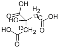 CITRIC-2,4-13C2 ACID Structure