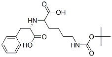 N-(1-카르복시-5-tert-부톡시카르보닐아미노펜틸)-페닐알라닌 구조식 이미지