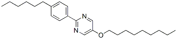 2-(4-헥실페닐)-5-(노닐옥시)-피리미딘 구조식 이미지