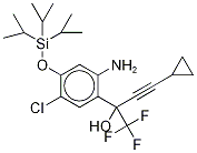 2-아미노-5-클로로-α-(시클로프로필-d4-에티닐)-4-이소프로필실릴옥시-α-(트리플루오로메틸)벤젠메탄올 구조식 이미지