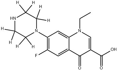 Norfloxacin-d8 구조식 이미지