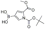 1-(tert-butoxycarbonyl)-5-(Methoxycarbonyl)-1H-pyrrol-3-ylboronic acid Structure