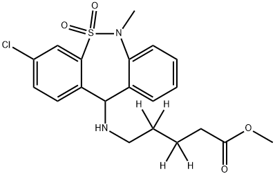 Tianeptine Metabolite MC5-d4 Methyl Ester Structure
