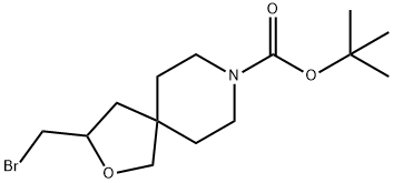 tert-butyl 3-(broMoMethyl)-2-oxa-8-azaspiro[4.5]decane-8-carboxylate Structure