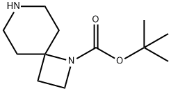 tert-Butyl 1,7-diazaspiro[3.5]nonane-1-carboxylate 구조식 이미지