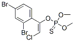 Thiophosphoric acid O-[2-chloro-1-(2,4-dibromophenyl)ethenyl]O,O-dimethyl ester Structure