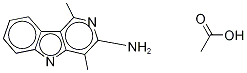 3-Amino-1,4-dimethyl-5h-pyrido[4,3-b]indole-13C2,15N Acetate 구조식 이미지