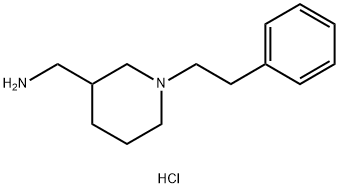 C-(1-Phenethyl-piperidin-3-yl)-methylamine dihydrochloride Structure
