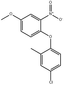 1-Chloro-3-methyl-4-(4-methoxy-2-nitrophenoxy)benzene 구조식 이미지