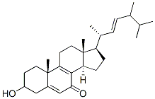 3-hydroxy-24-methylcholesta-5,8,22-trien-7-one Structure