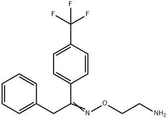 2-페닐-1-[4-(트리플루오로메틸)페닐]에탄2-(아미노에틸)옥심(플루복사민불순물) 구조식 이미지
