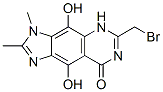 8H-Imidazo[4,5-g]quinazolin-8-one,  6-(bromomethyl)-3,5-dihydro-4,9-dihydroxy-2,3-dimethyl-  (9CI) 구조식 이미지