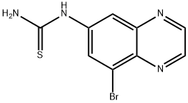 N-(8-BroMo-6-quinoxalinyl)thiourea Structure