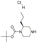 (S)-1-Boc-2-propylpiperazine Hydrochloride Structure