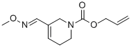 1(2H)-Pyridinecarboxylic acid, 3,6-dihydro-5-((methoxyimino)methyl)-,  2-propenyl ester Structure