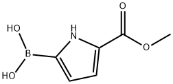 5-(메톡시카르보닐)-1H-피롤-2-일보론산 구조식 이미지