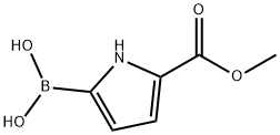 5-(Methoxycarbonyl)-1H-pyrrol-2-ylboronic acid Structure