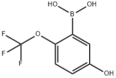 5-Hydroxy-2-(trifluoromethoxy)phenylboronic acid Structure