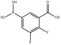 5-보로노-2,3-디플루오로벤조산 구조식 이미지