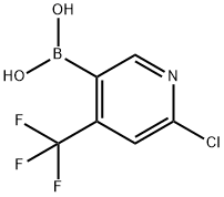 2-Chloro-4-(trifluoromethyl)pyridine-5-boronic acid Structure
