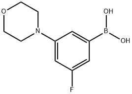 3-Fluoro-5-morpholinophenylboronic acid Structure