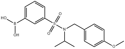 3-(N-Isopropyl-N-(4-methoxybenzyl)sulfamoyl)phenylboronic acid Structure