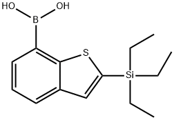 2-(Triethylsilyl)benzo[b]thiophen-7-ylboronic acid Structure