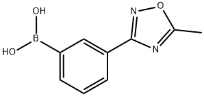 3-(5-메틸-1,2,4-옥사디아졸-3-일)페닐보론산 구조식 이미지