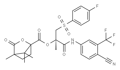 (R)-Bicalutamide (1S)-Camphanic Acid Ester Structure