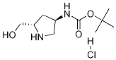 (2S,4R)-2-hydroxyMethyl-4-BOC-aMino Pyrrolidine-HCl Structure